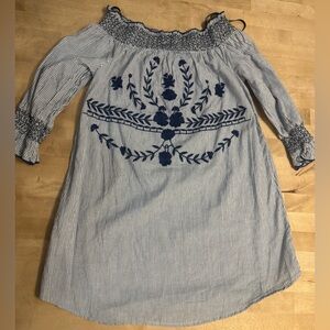 Dizzy Lissy Blue and White Striped Top